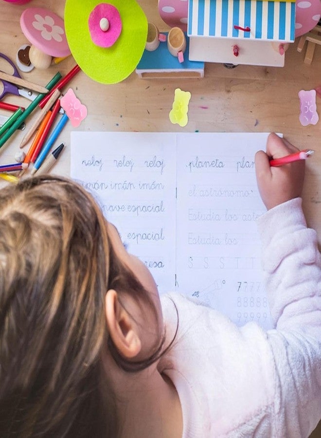 ٥ ممحاة لطيفة - كابوشون دببة ملونة | ممحاة أقلام رصاص على شكل دببة كرتونية | حيوانات | ممحاة تفاعلية على شكل حيوانات أليفة | مكافأة مدرسية من لوازم القرطاسية - Image 5